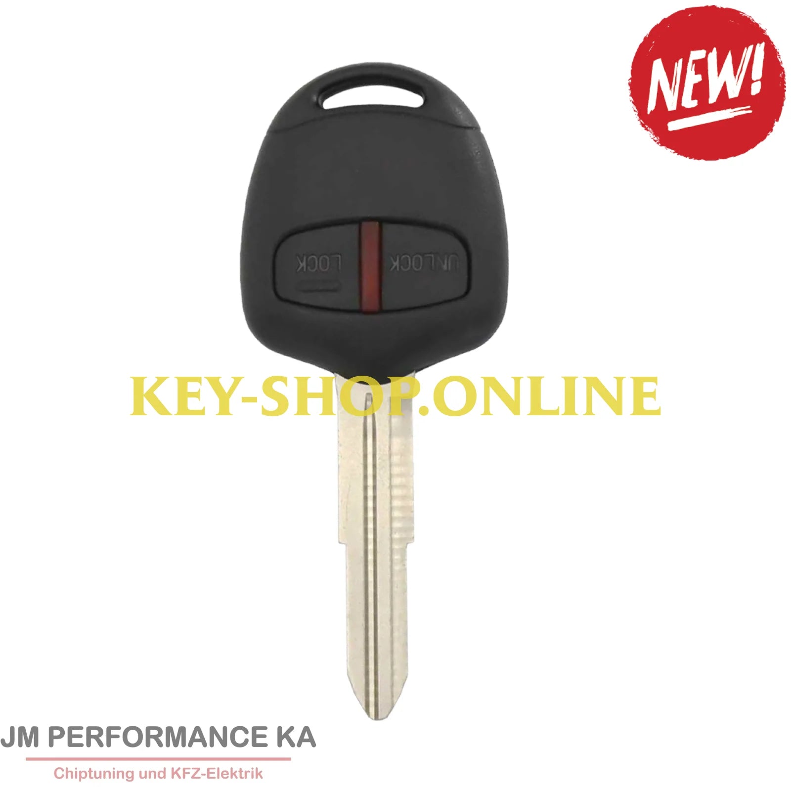 2 Tasten Funkschlüssel kompatibel mit Mitsubishi MIT8 433 Mhz ID46 Fahrzeugschlüssel