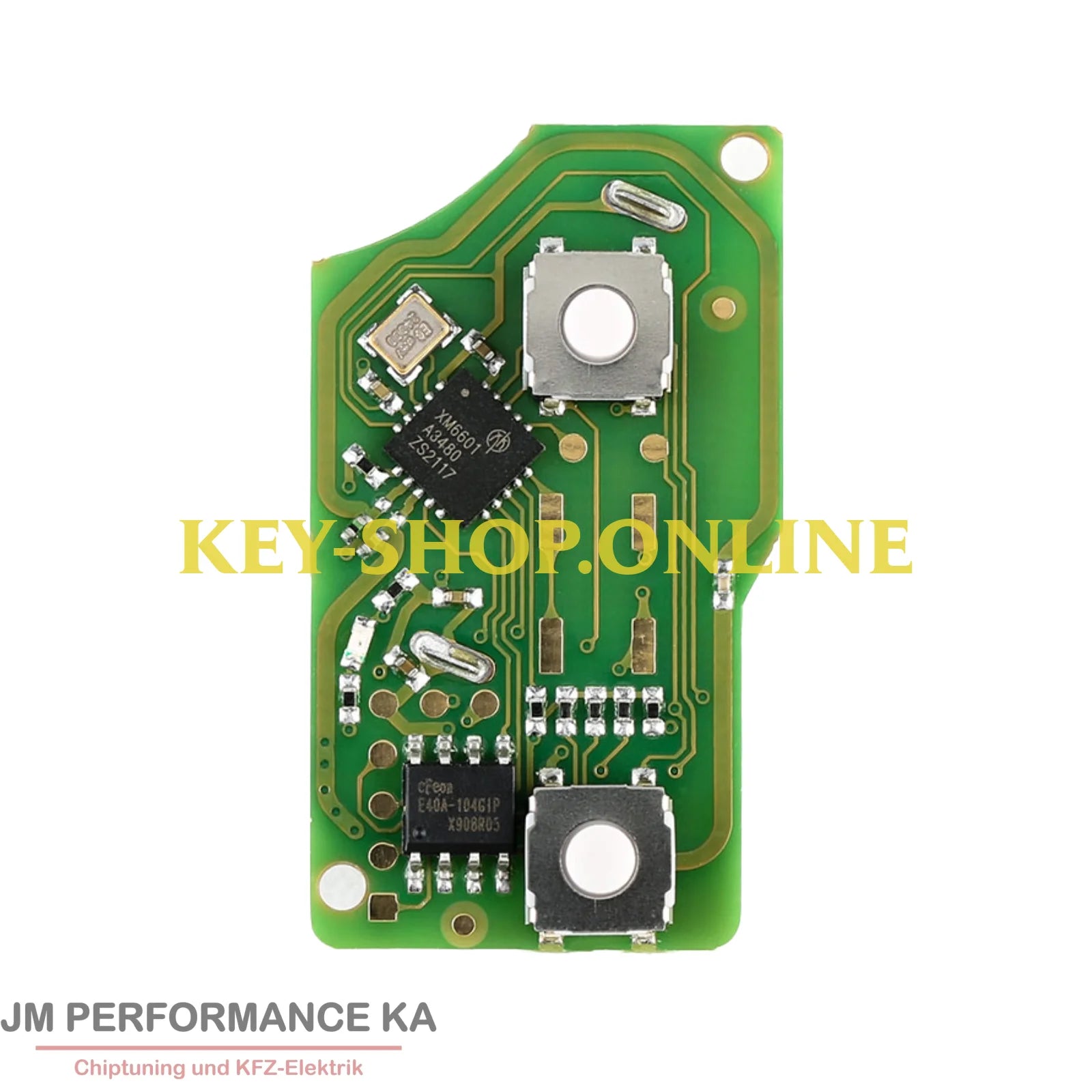 2 Tasten Funkschlüssel universal Schwarz XK Fahrzeugschlüssel