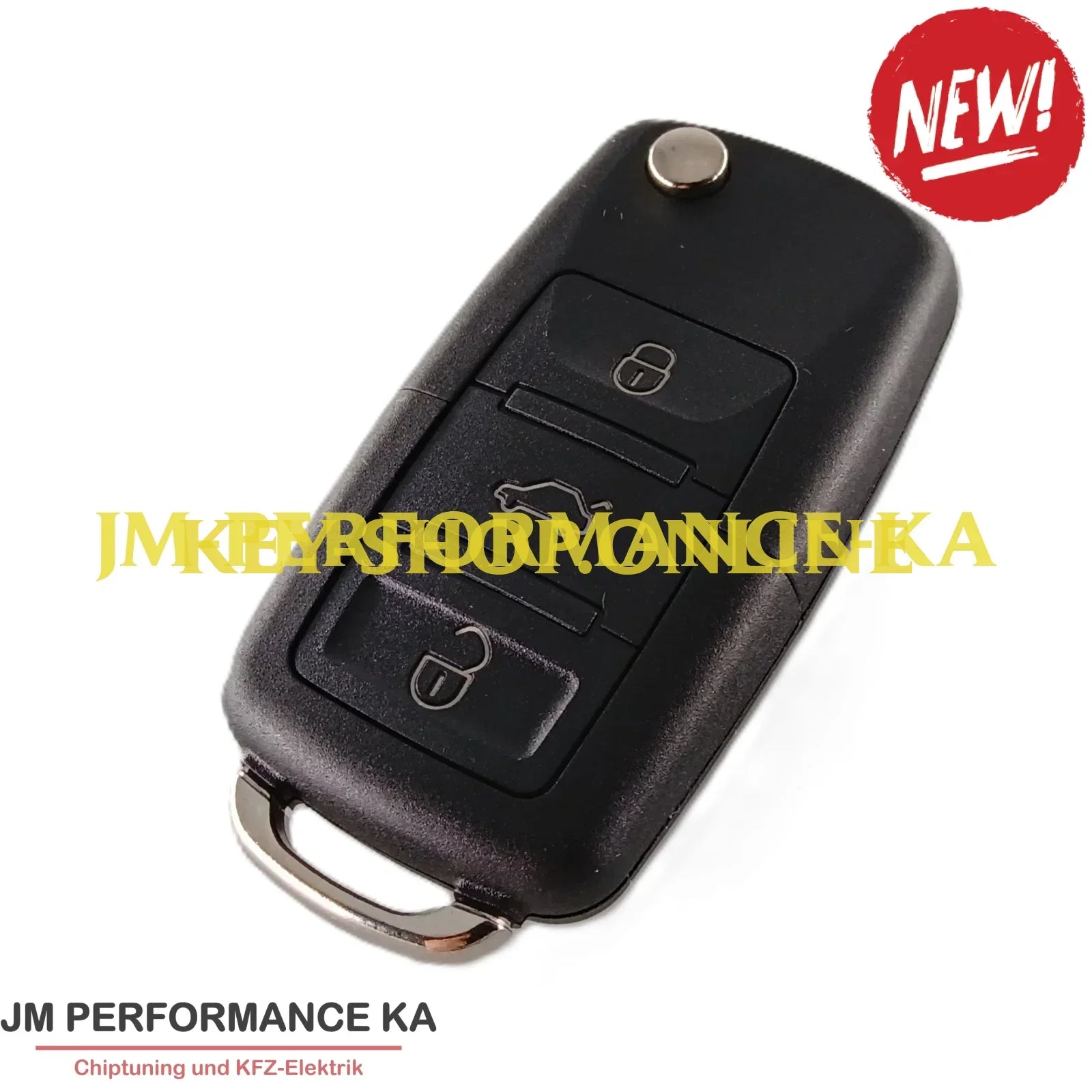 3 Tasten Funkschlüssel Universal Vw Optik Schwarz Xk Fahrzeugschlüssel