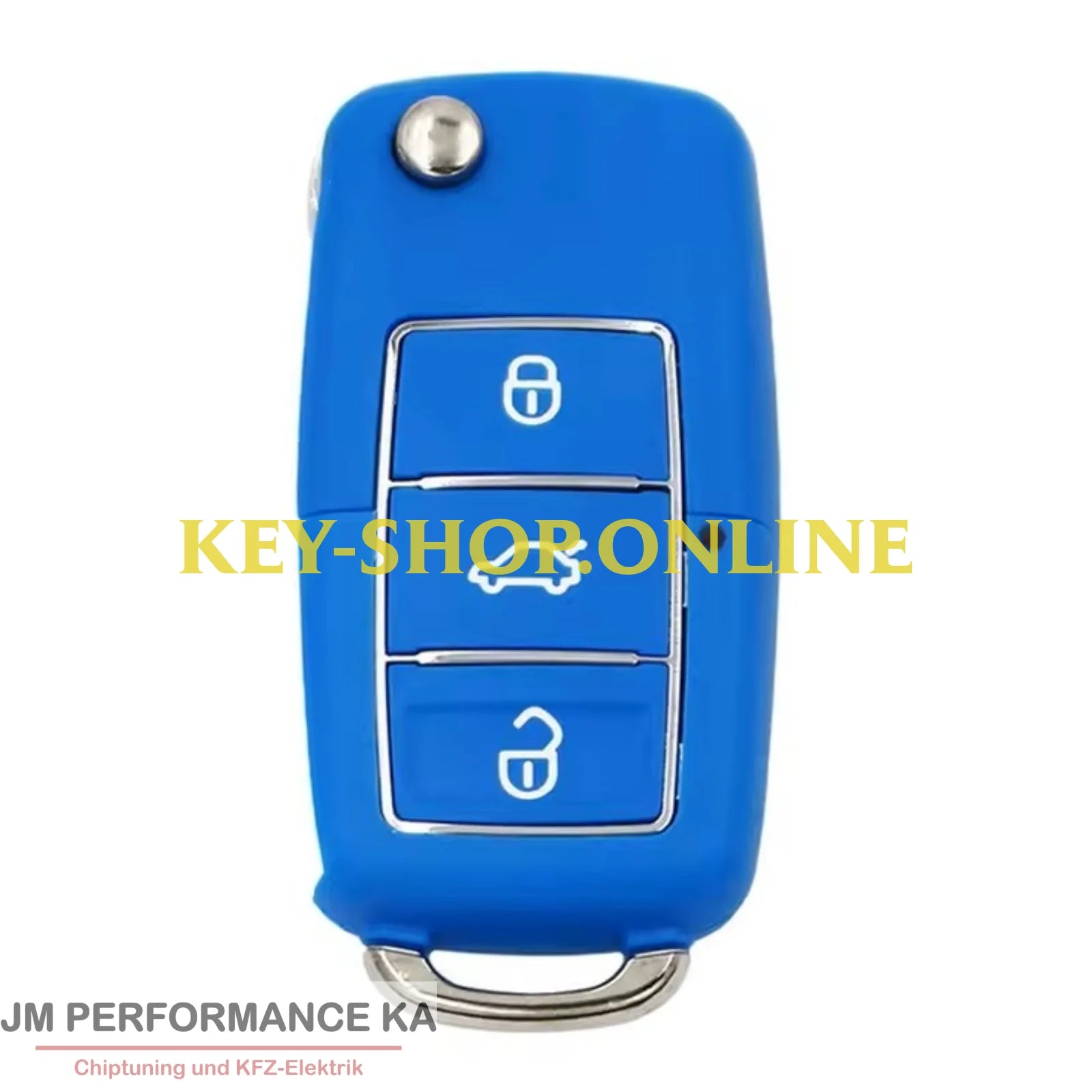 3 Tasten Funkschlüssel universal Blau XK Fahrzeugschlüssel