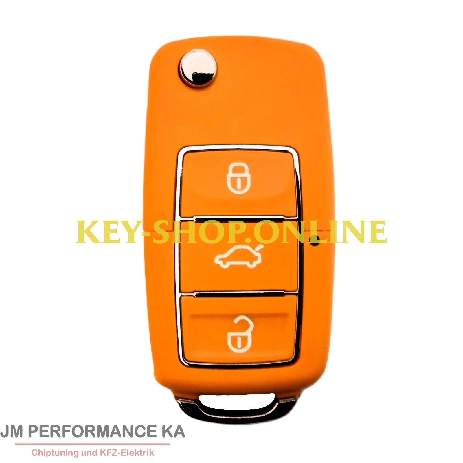 3 Tasten Funkschlüssel Geeignet Für Audi Orange Fahrzeugschlüssel