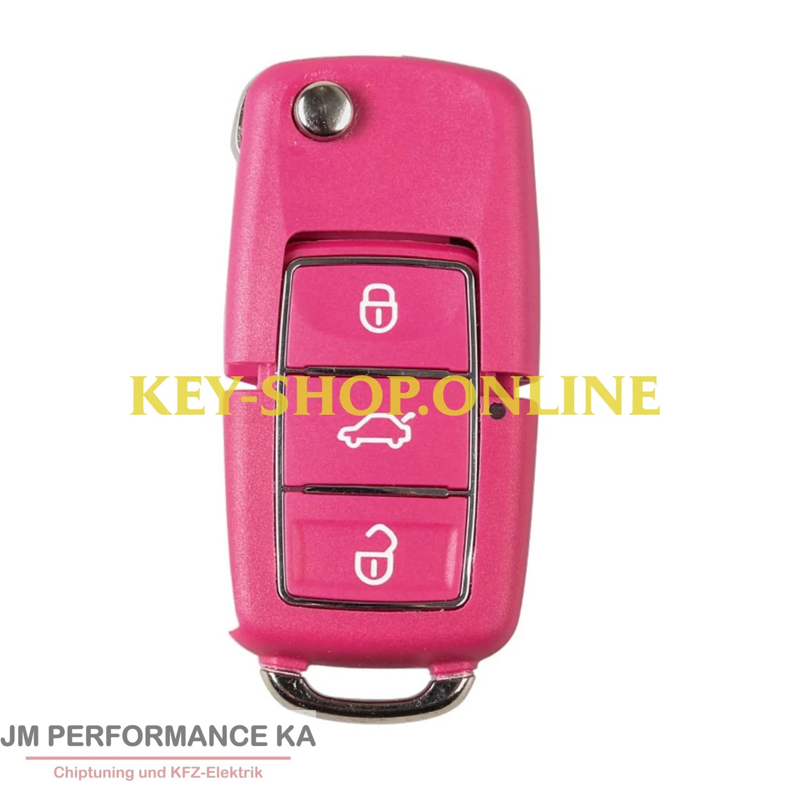 3 Tasten Funkschlüssel universal Rosa XK Fahrzeugschlüssel