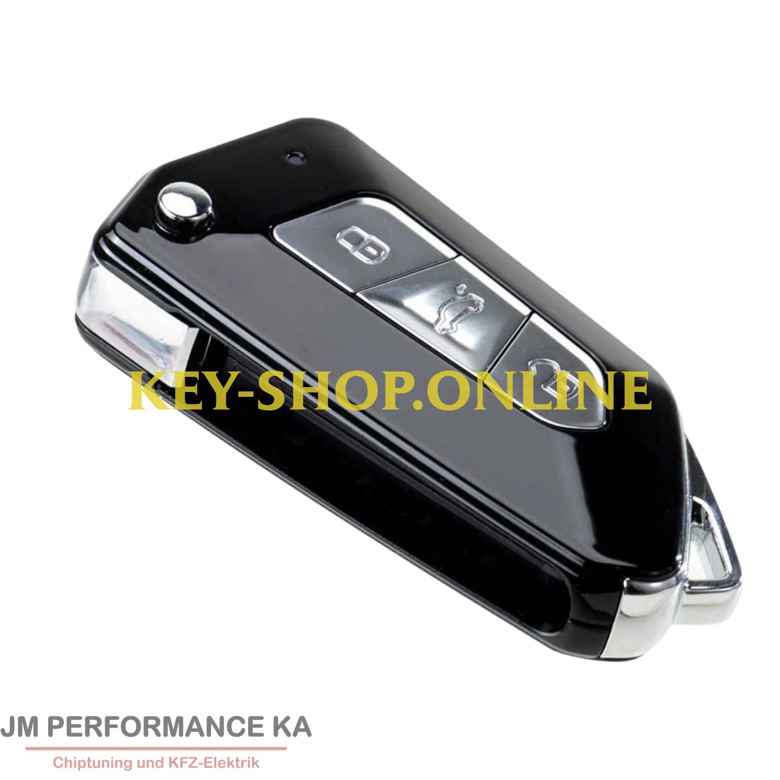 3 Tasten Funkschlüssel universal Schwarz XK Fahrzeugschlüssel
