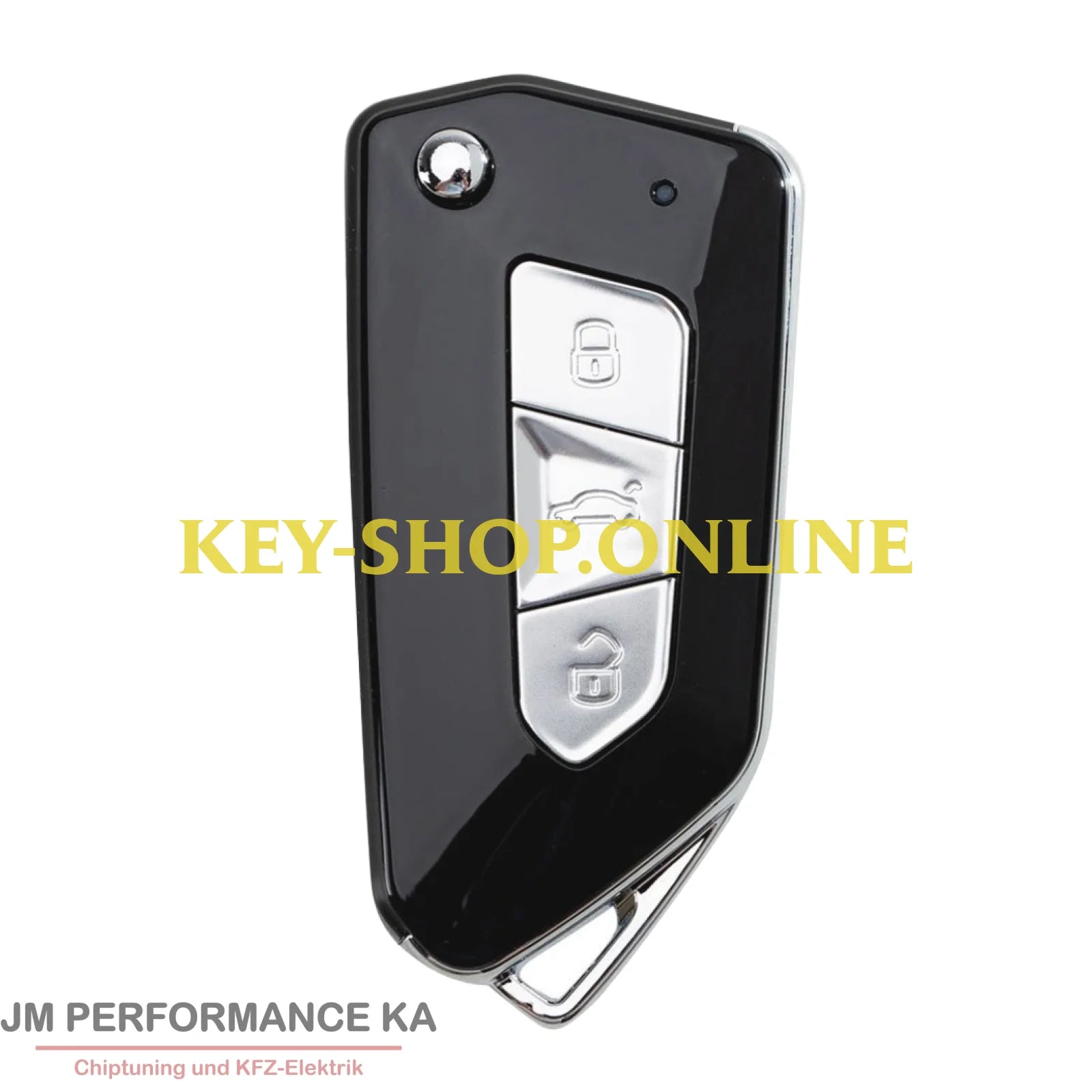3 Tasten Funkschlüssel universal Schwarz XK Fahrzeugschlüssel