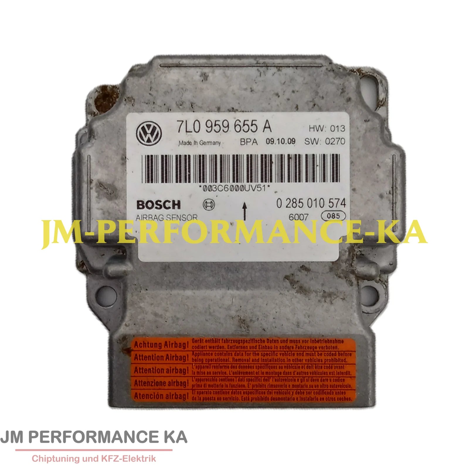 Airbagsteuergerät 7L0959655A 0285010574 Vw Touareg 7L Facelift 2009 Hardware