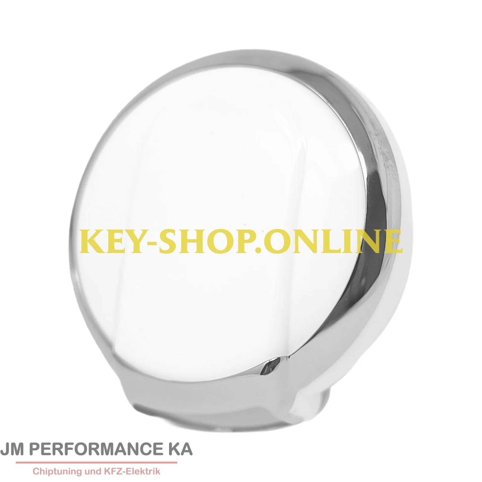 Nano Hochwertige Lederhülle für Mini mit 3 Tasten weiß silber Fahrzeugschlüssel