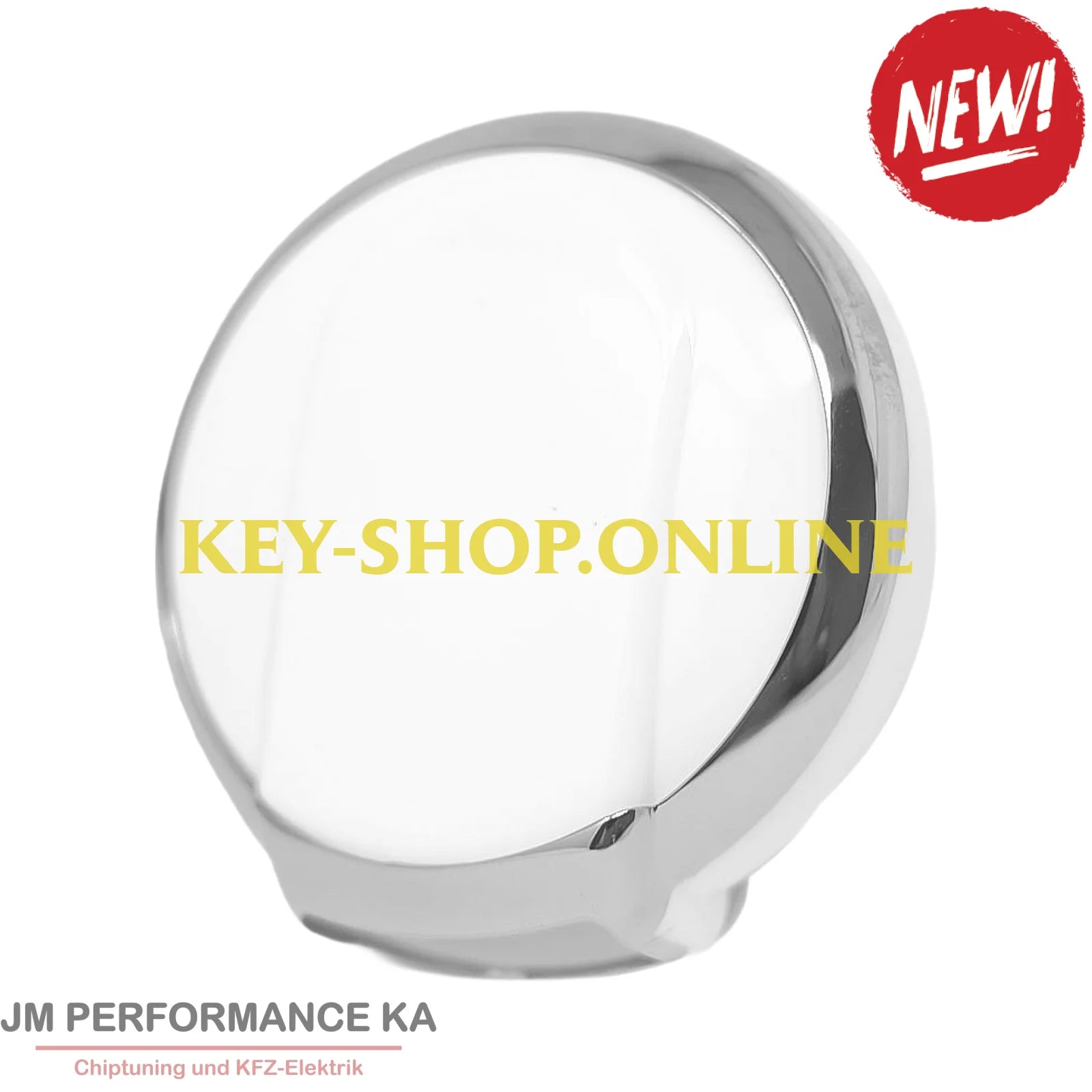 Nano Hochwertige Lederhülle für Mini mit 3 Tasten weiß silber Fahrzeugschlüssel