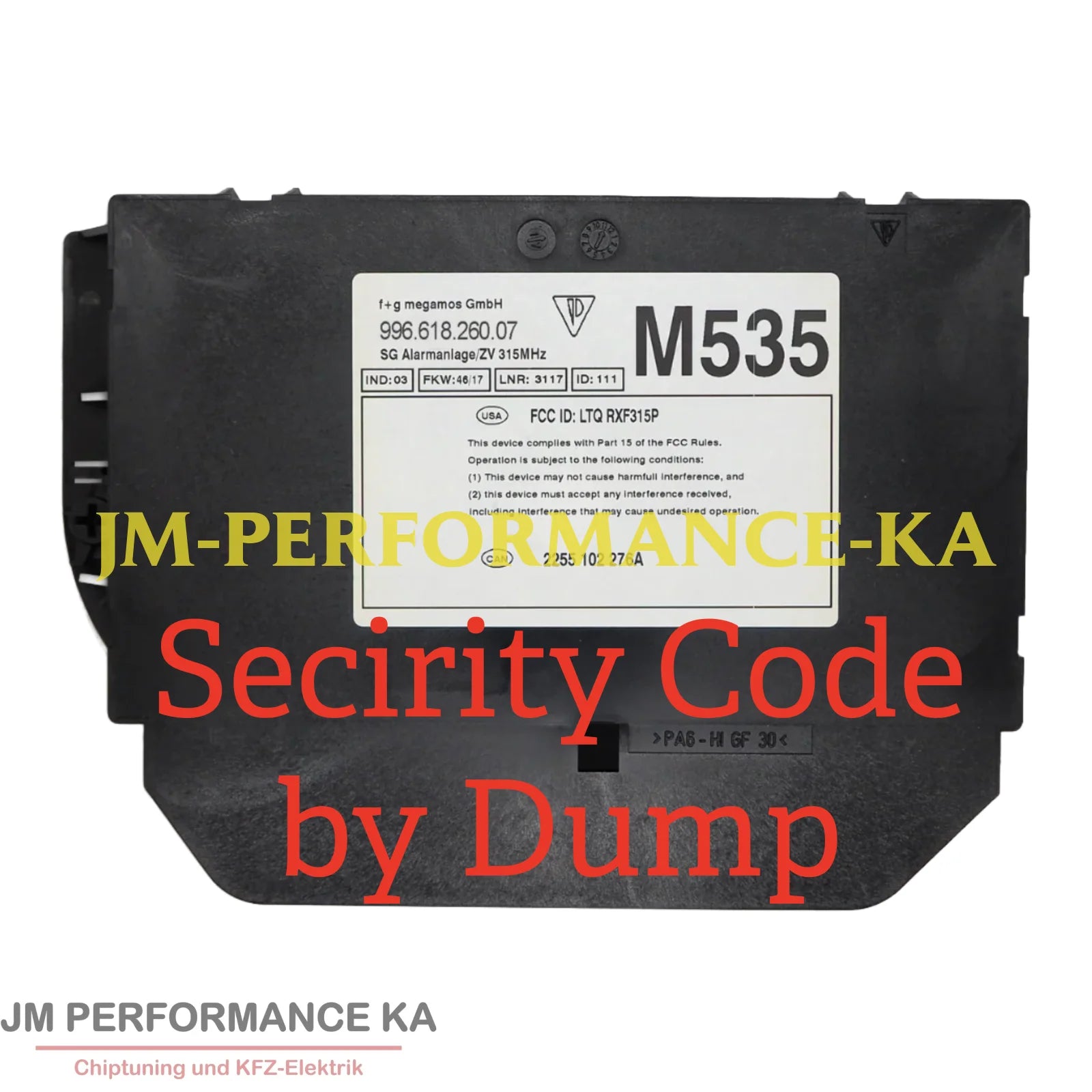 Porsche 991 986 Berechnung des Fahrzeug-PIN-Codes 1996-2005 M534/M535 Zentralelektronik