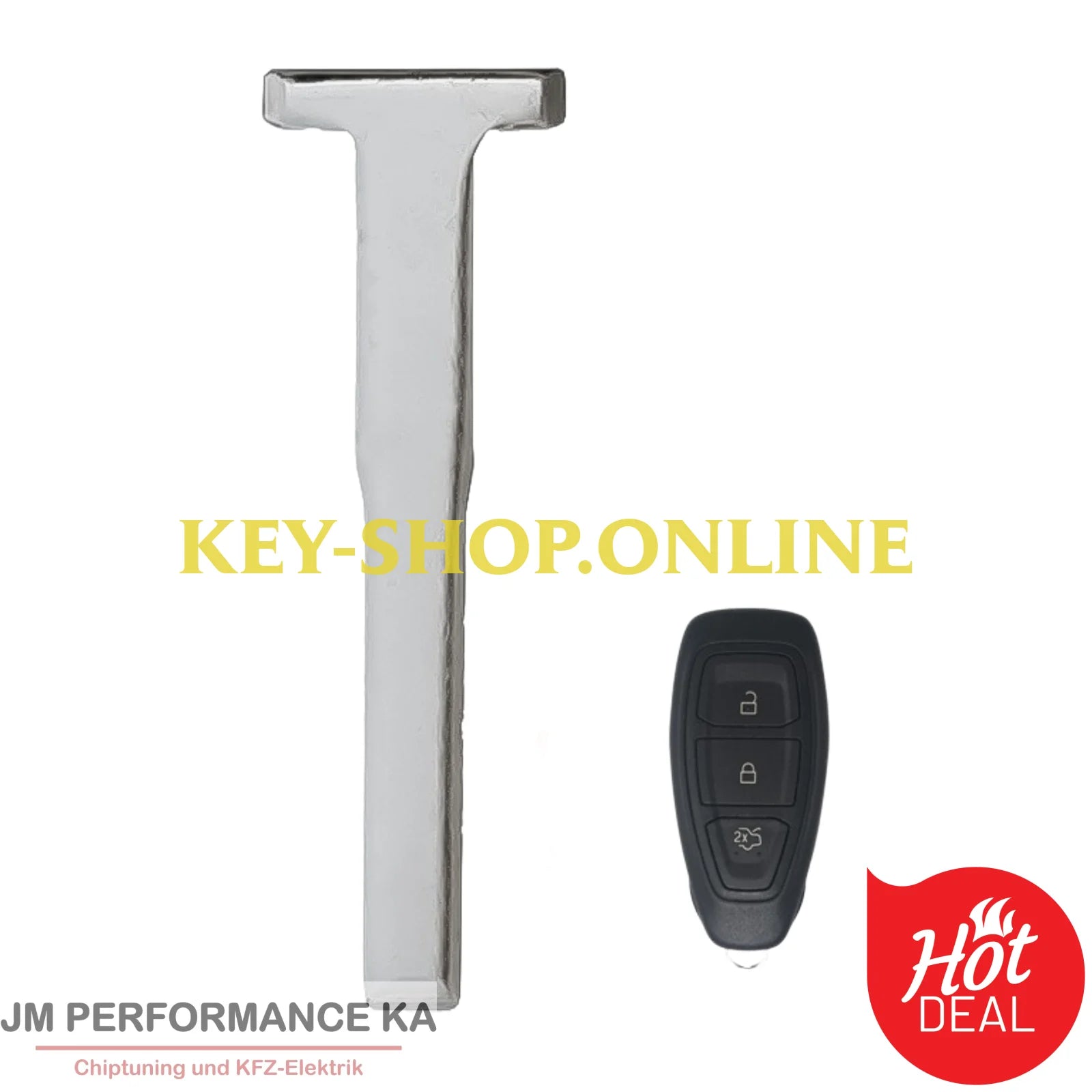 Schlüsselblatt HU101T FO24 Ford Notschlüssel Fahrzeugschlüssel