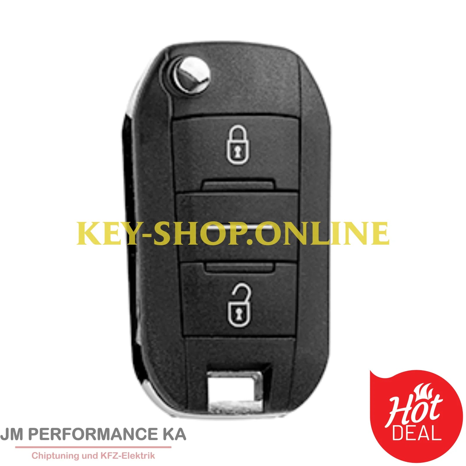 3 Tasten Fahrzeugschlüssel geeignet für Citroen Peugeot 433 MHz PCF7941A Fahrzeugschlüssel