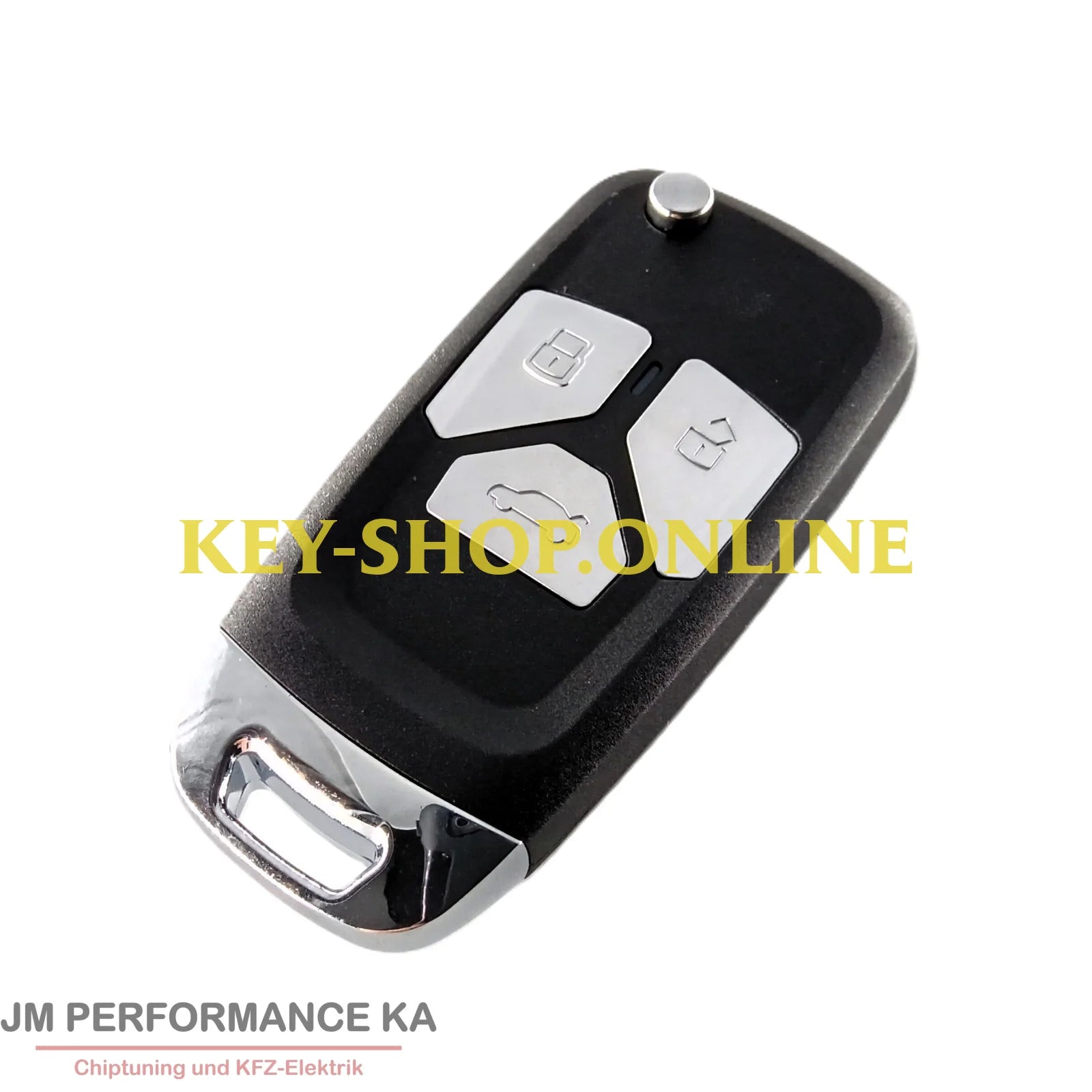 3 Tasten Funkschlüssel Universal Audi Optik Schwarz Xk Fahrzeugschlüssel