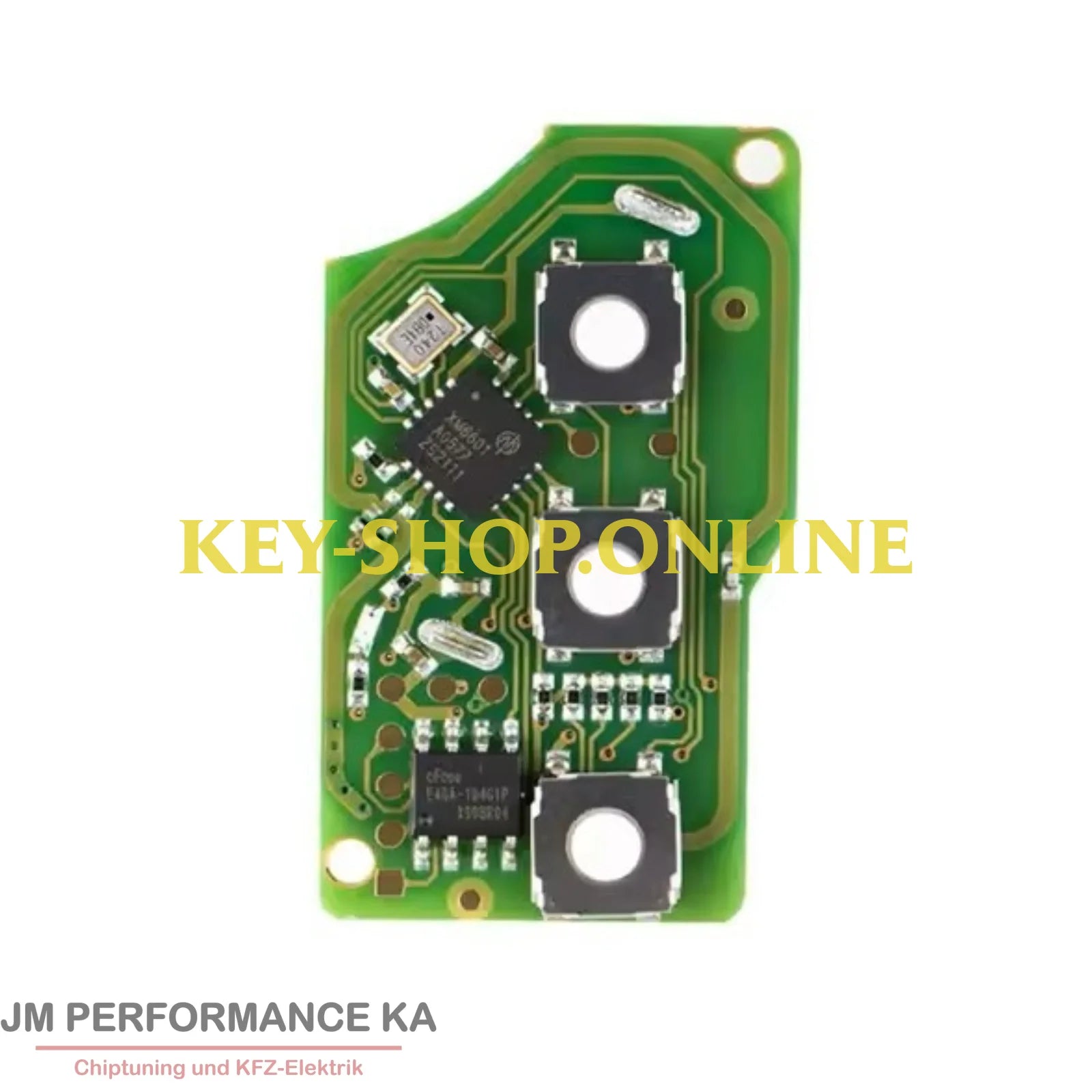 3 Tasten Funkschlüssel universal Blau XK Fahrzeugschlüssel