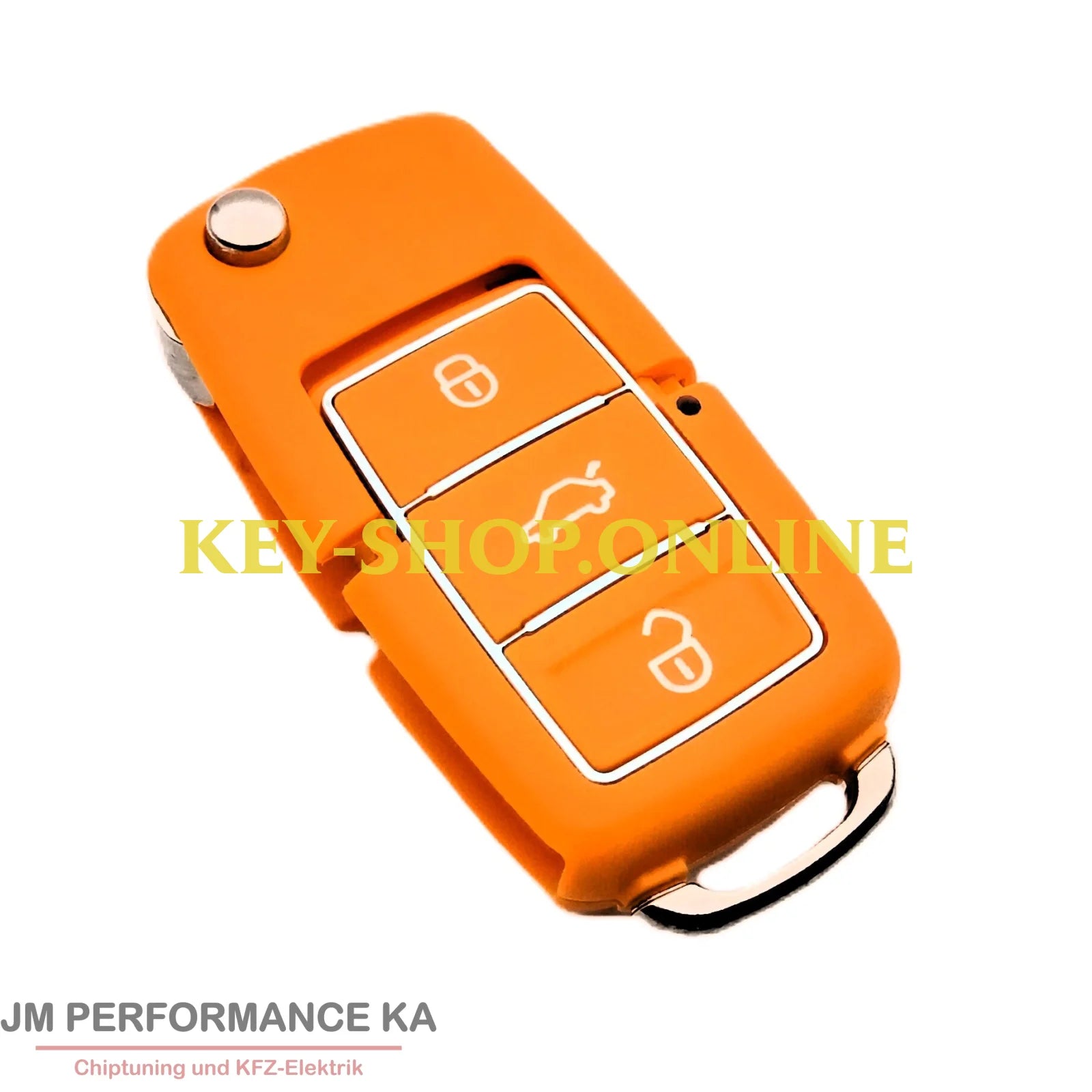3 Tasten Funkschlüssel Geeignet Für Audi Orange Fahrzeugschlüssel