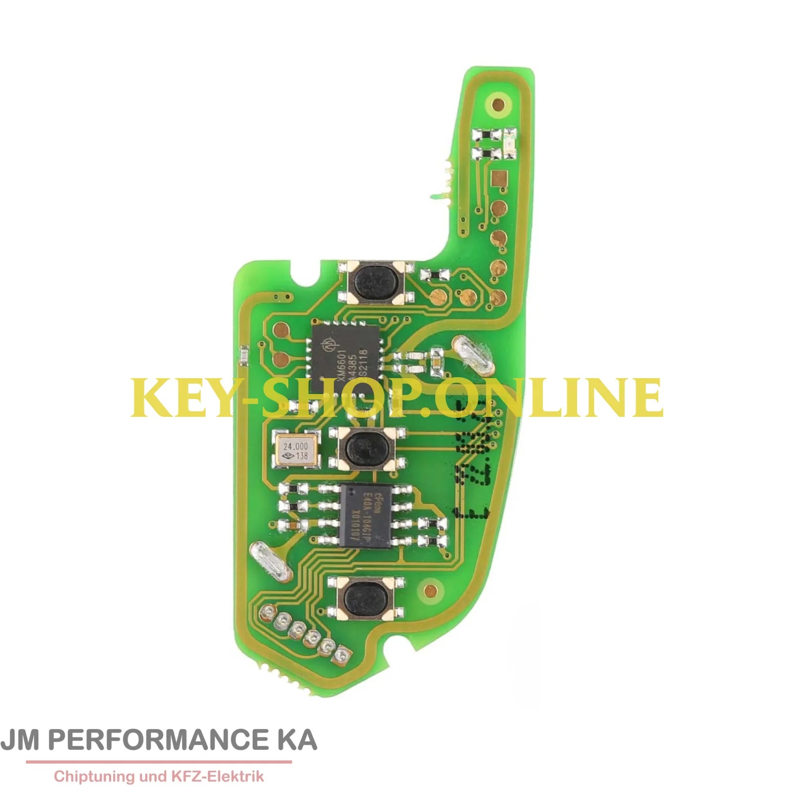 3 Tasten Funkschlüssel universal Schwarz XK Fahrzeugschlüssel
