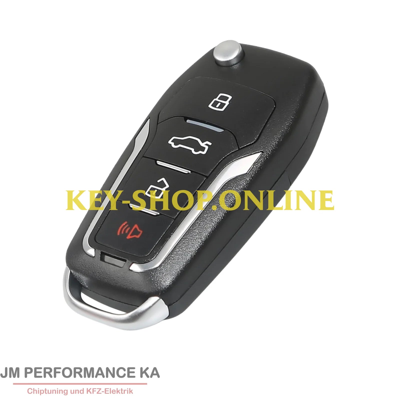 4 Tasten Fahrzeugschlüssel geeignet für Ford 3 + 1 Tasten universal schwarz XE Fahrzeugschlüssel