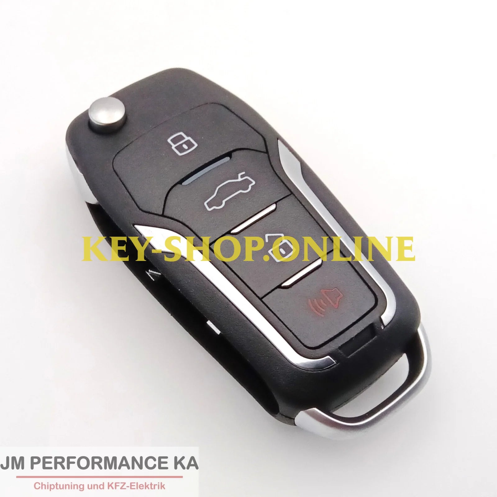 Funkschlüssel Geeignet Für Ford 3 + 1 Tasten Schwarz Fahrzeugschlüssel
