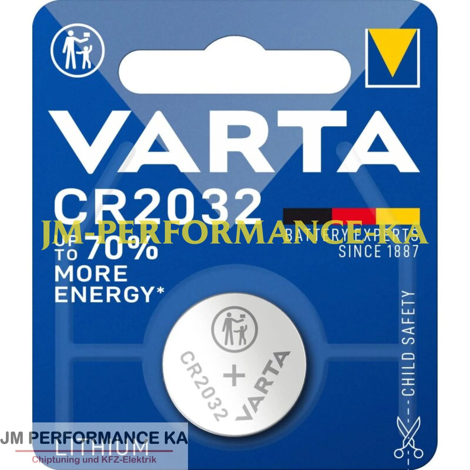 CR2032 3V VARTA Lithium-Knopfzellenbatterie Schlüsselbatterie