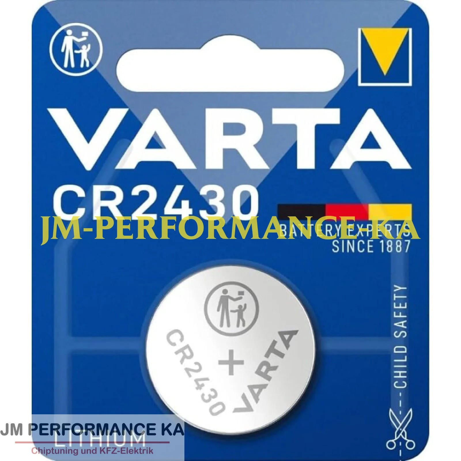CR2430 3V VARTA Lithium-Knopfzellenbatterie Schlüsselbatterie