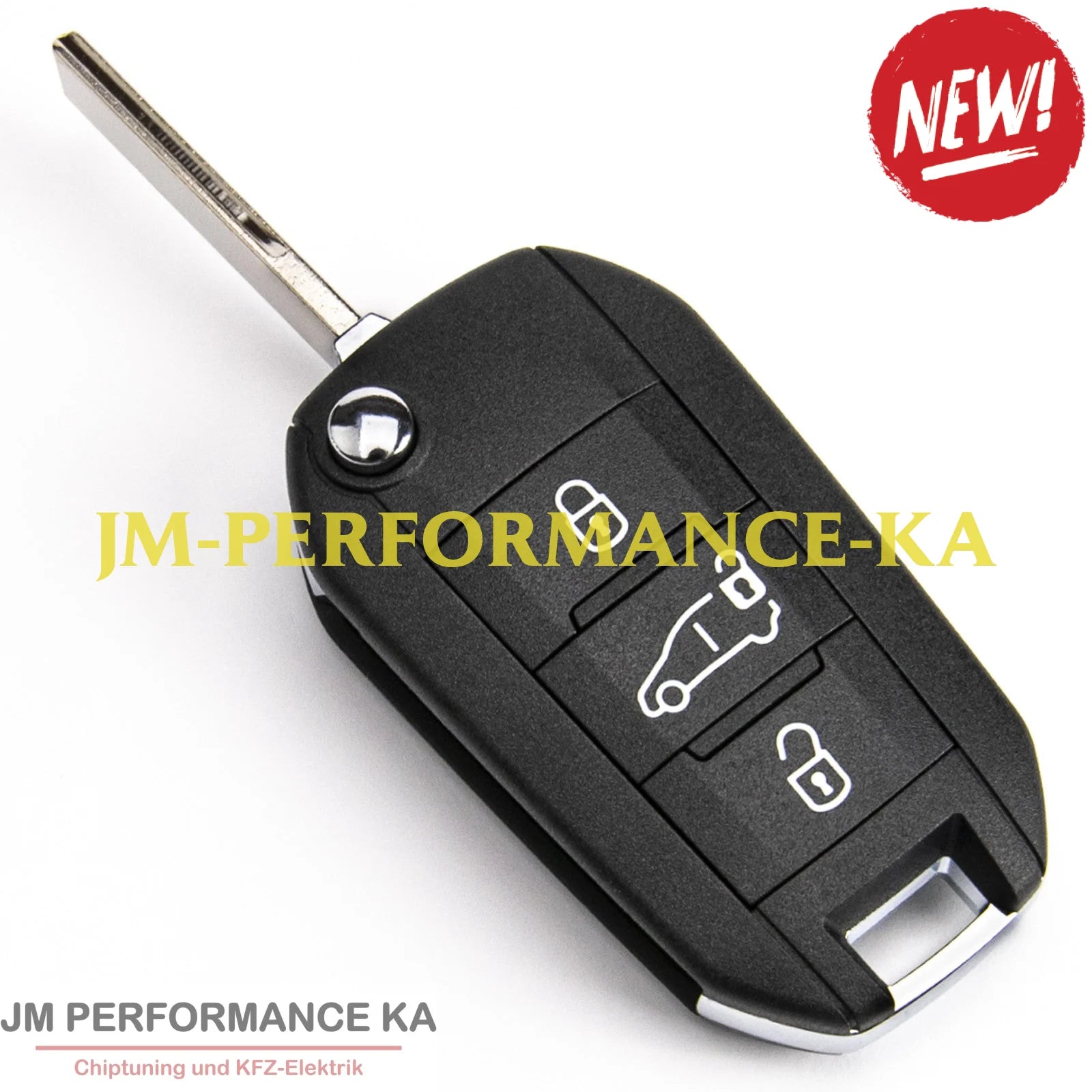 Fahrzeugschlüssel geeignet für Peugeot Citroen ID4A 434 MHz 3 Tasten 9809825177 Fahrzeugschlüssel