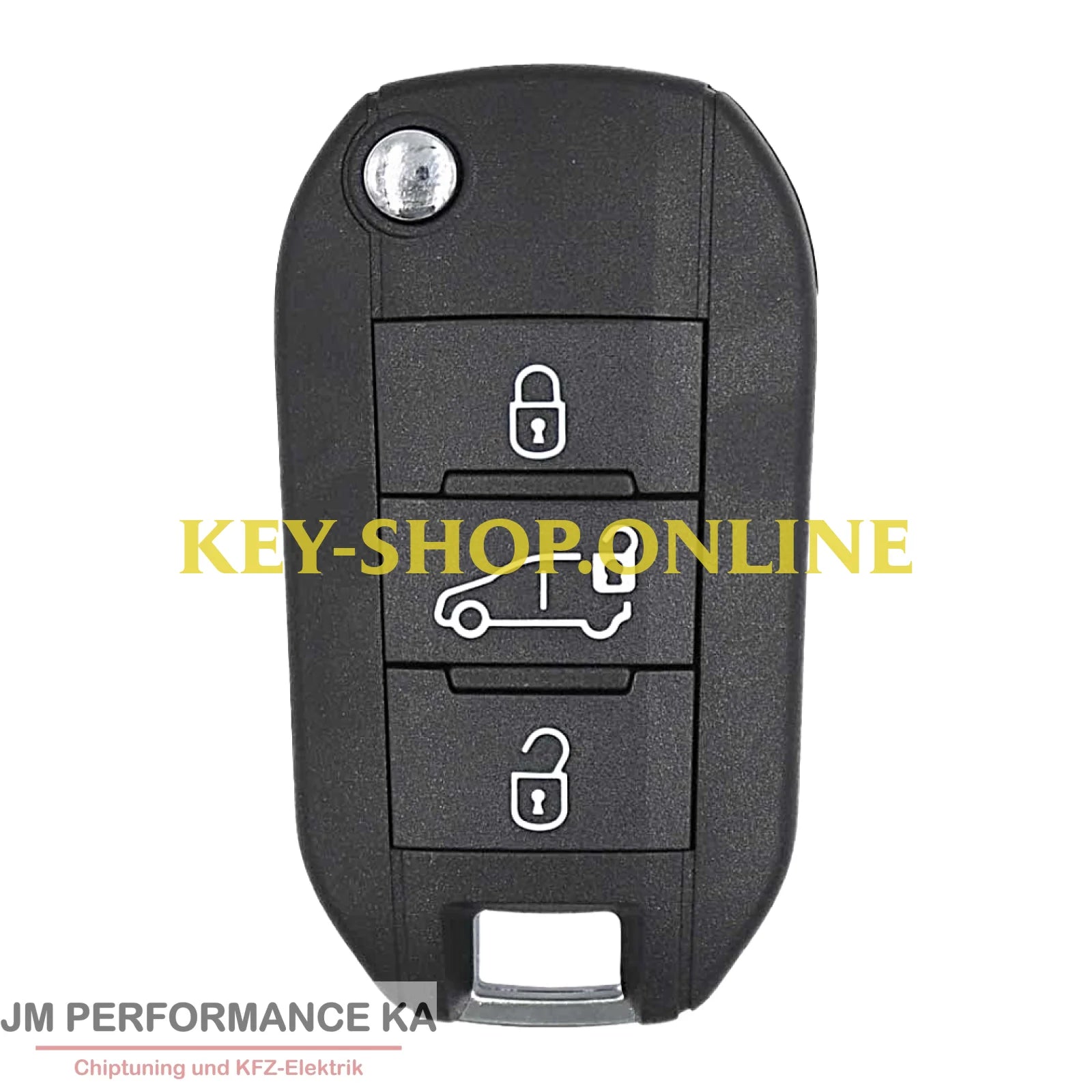 Fahrzeugschlüssel geeignet für Peugeot Citroen ID4A 434 MHz 3 Tasten 9809825177 NCF296xM Fahrzeugschlüssel