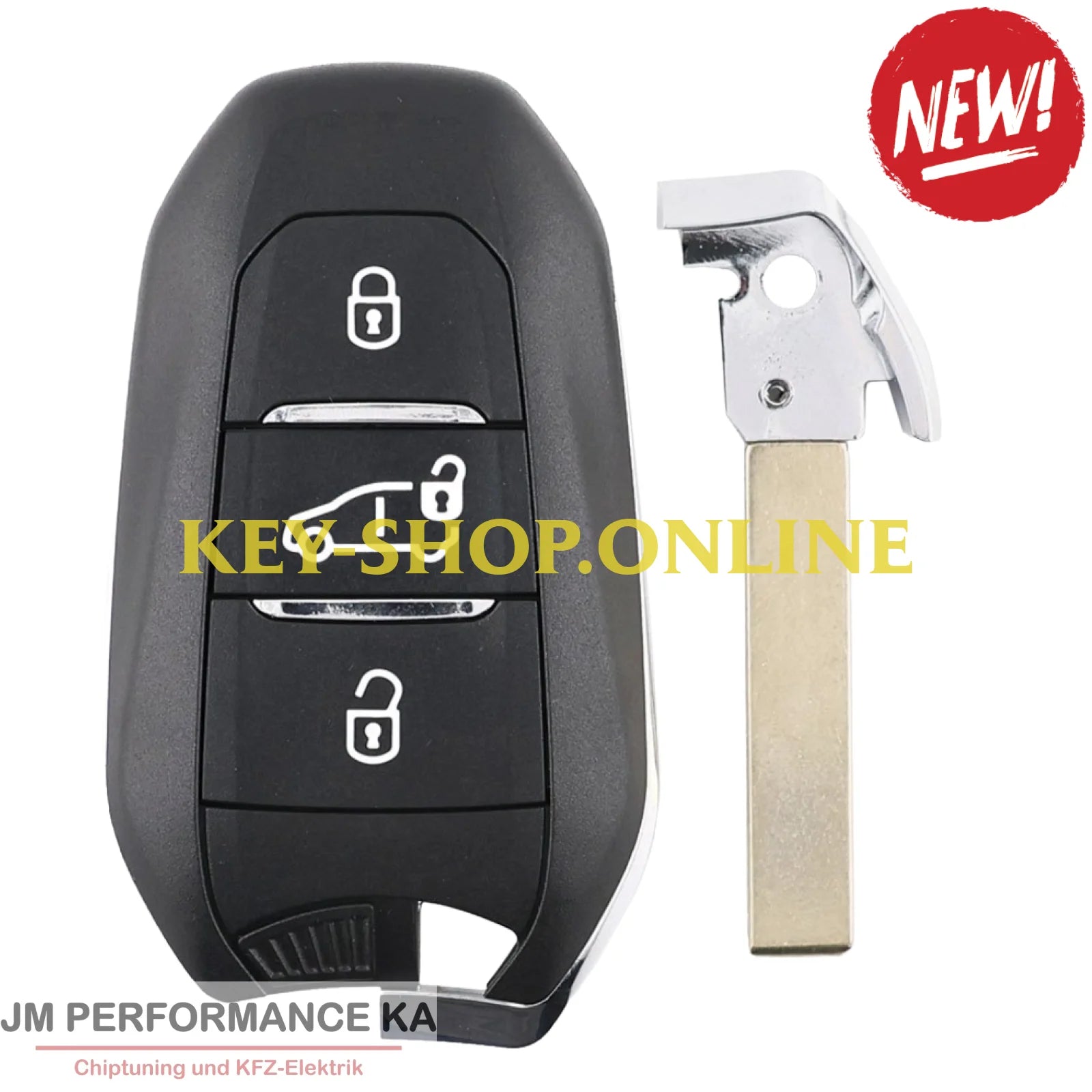 Fahrzeugschlüssel geeignet für Peugeot Citroen ID4A 434 MHz 3 Tasten NCF296xM 3AM05-A3M15-A3M65 Fahrzeugschlüssel