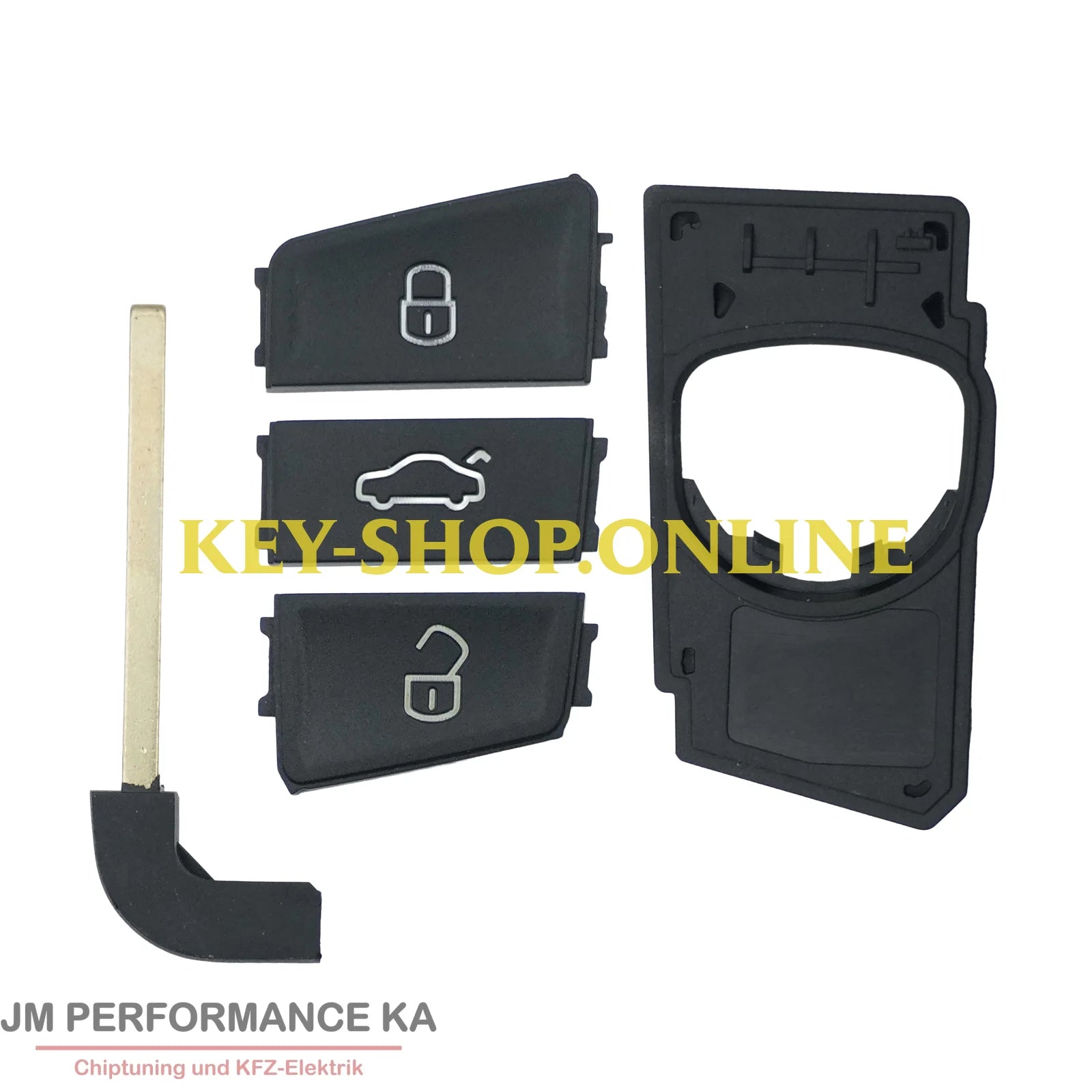 Funkschlüssel Gehäuse geeignet für Audi Seat Skoda 3 Tasten MQB Fahrzeugschlüssel