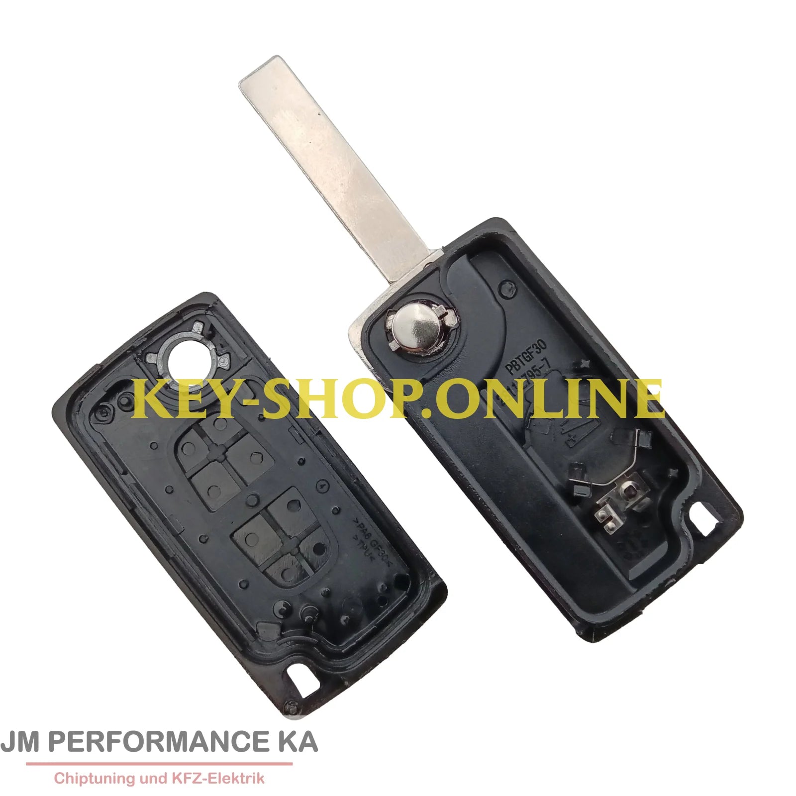 Funkschlüssel Gehäuse geeignet für Citroen Peugeot 2 Tasten HU83 Fahrzeugschlüssel