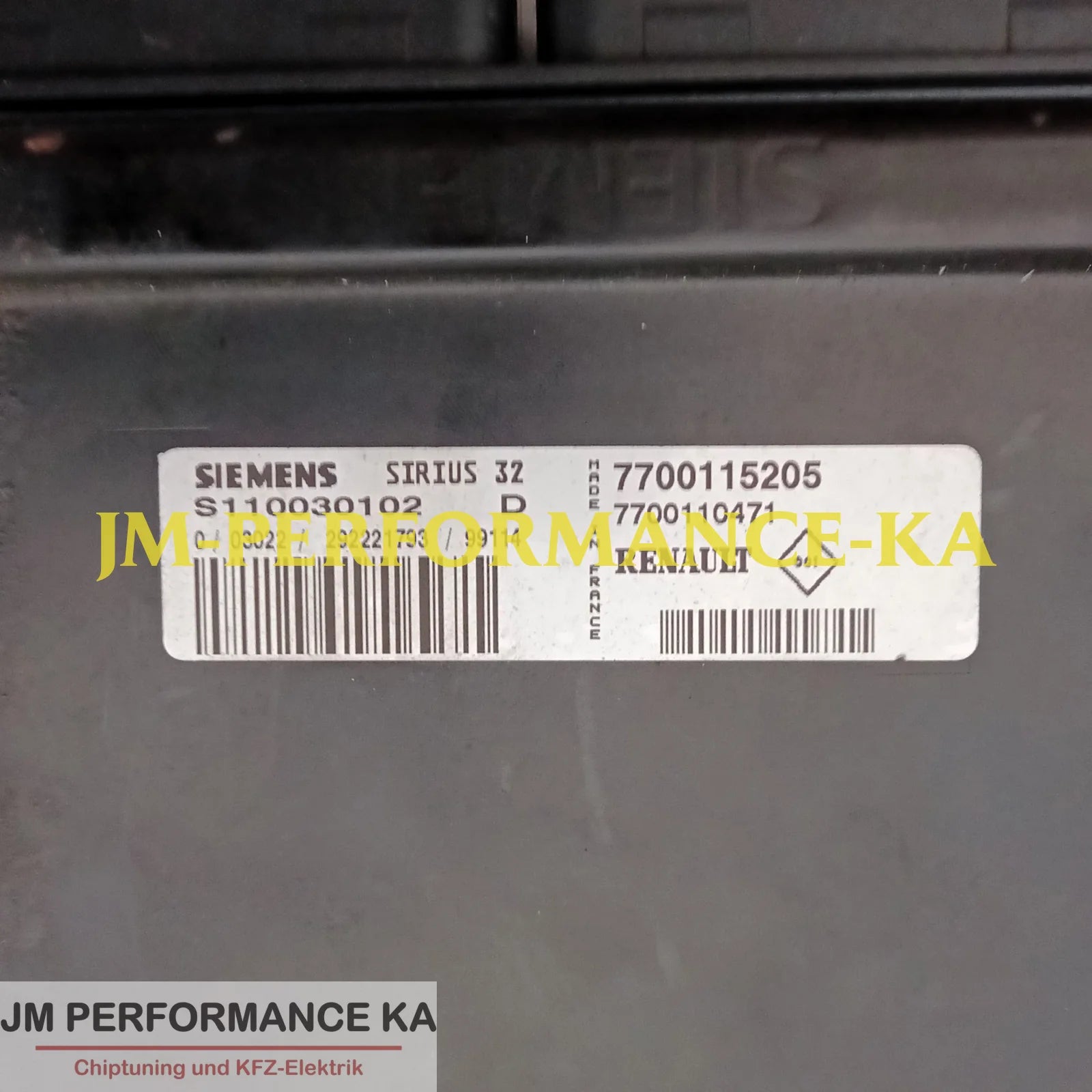 Motorsteuergerät Sirius 32 Renault Twingo S110030102D 7700115205 7700110471 Hardware